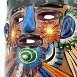 Colorful Mexican ceramic mask, 1970s