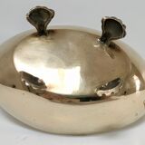 Zoomorphic cut brass bird 70s