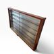 Vintage shallow wooden display shelf/wall support.