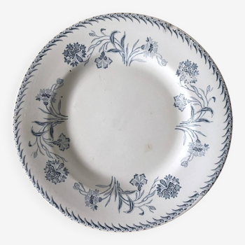 Assiette Terre de fer Lunéville Lutèce