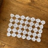 1 crochet doily, rectangular, old vintage