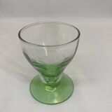 Series of 6 uraline digestive glasses