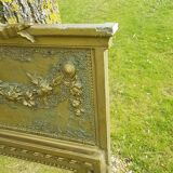 Large early 20th century mirror bevelled 66x128cm