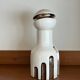 Decorative Ceramic Vase , white glazed, Scultptural Totem, 1970's Ceramic