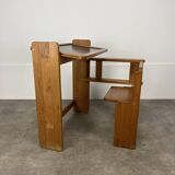 Trama folding pine children's desk, desk