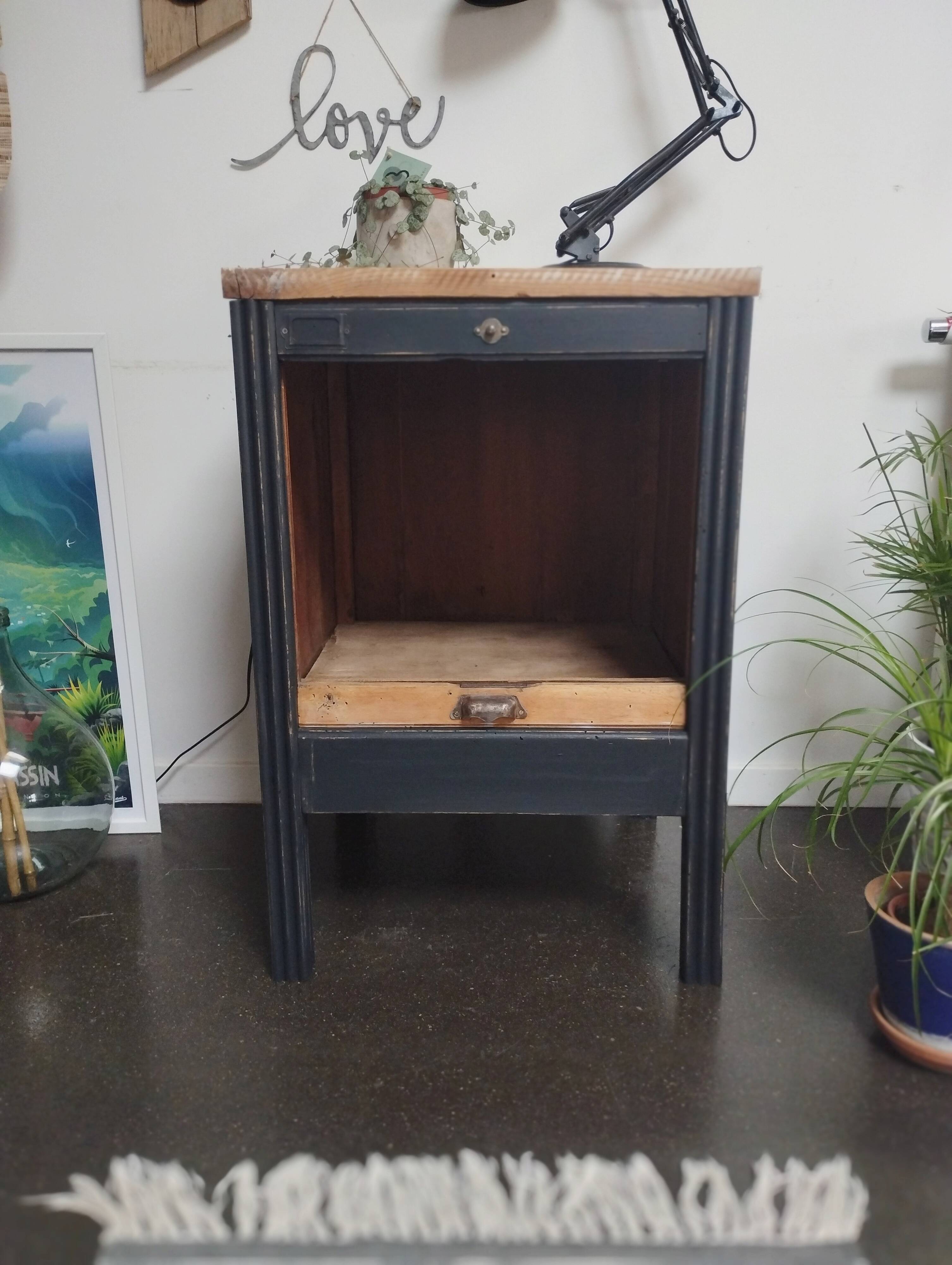 Small vintage file cabinet