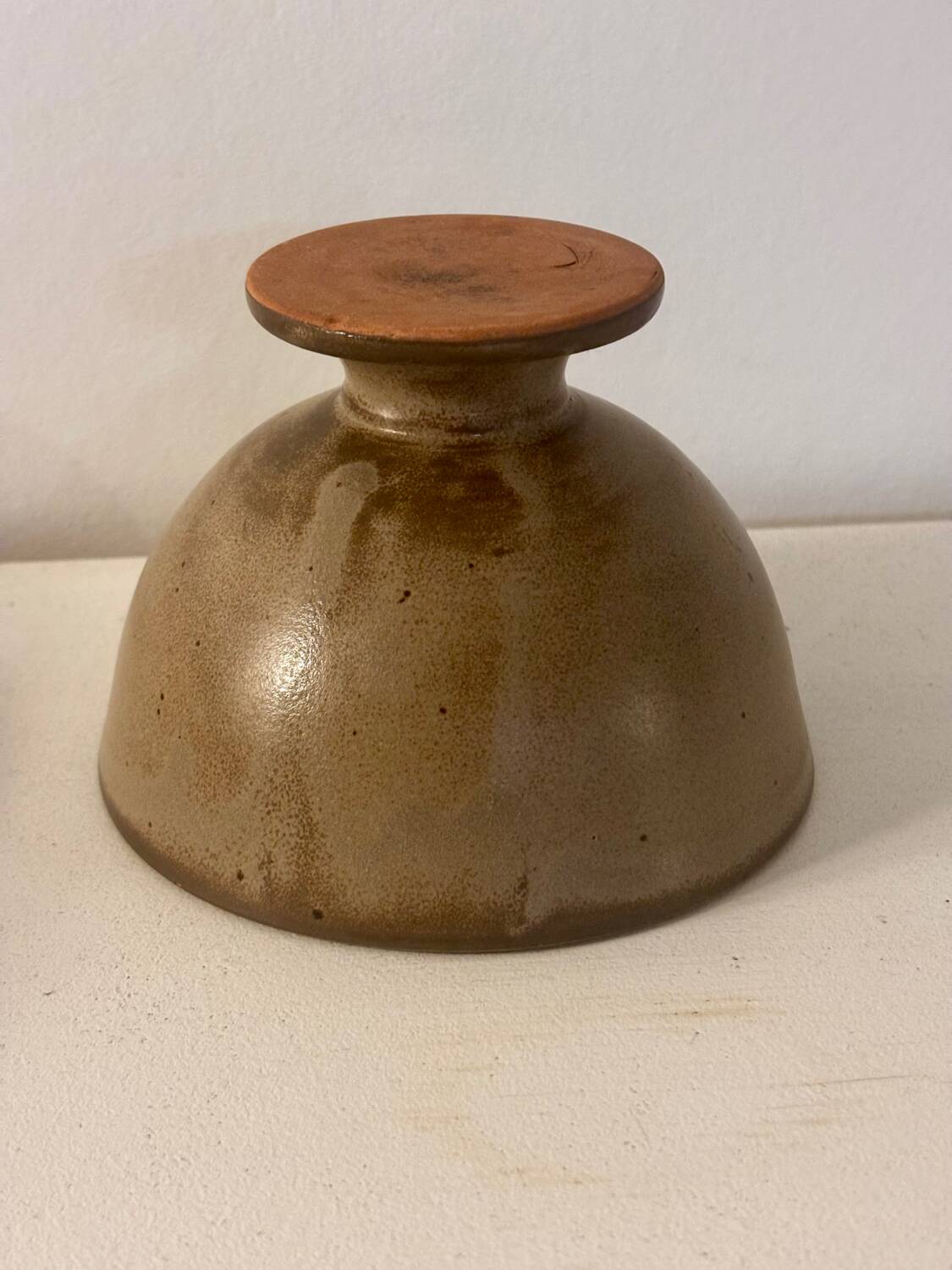 Very pretty stoneware footed bowl