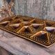 Art Deco French majolica rectangular oyster tray from Sarreguemines