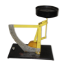 Posso household scale in yellow and black metal, 1960, made in France