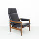 Vintage Dutch Teak High Back Chair, 1960s