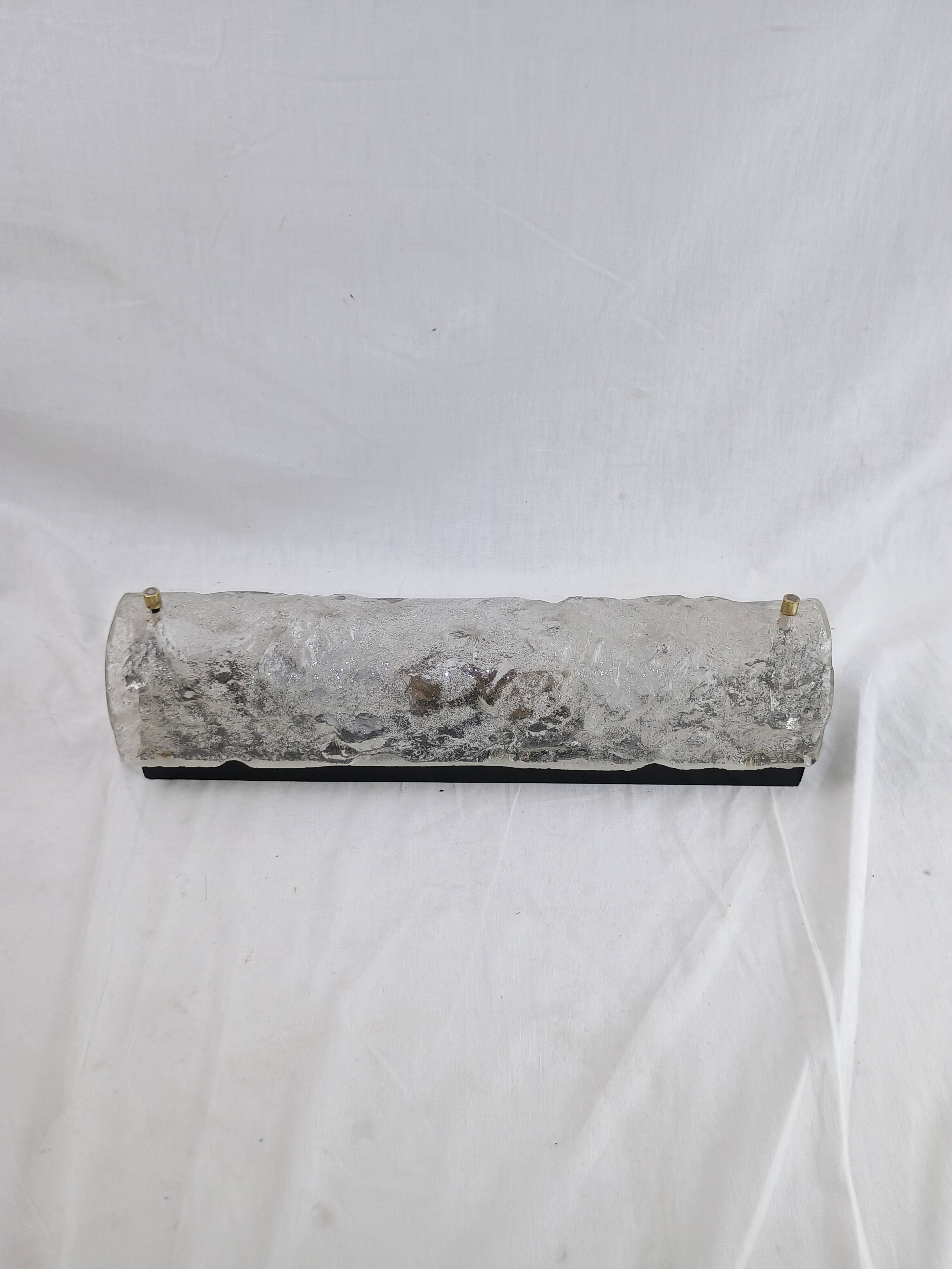 Vintage brutalist wall light J.T. Kalmar, Austria, 1960s.