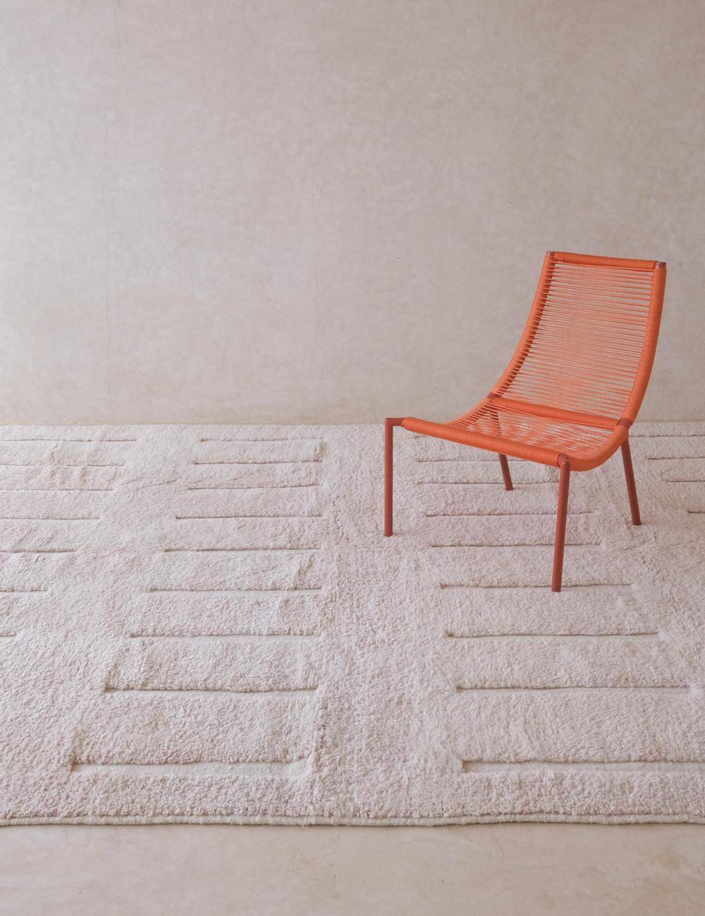 Tapis Rose poudré - 356 x 245 cm