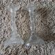 Pair of glass candle holders