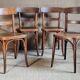 4 chaises bistro Horgen-Glaris Suisse années 30/40