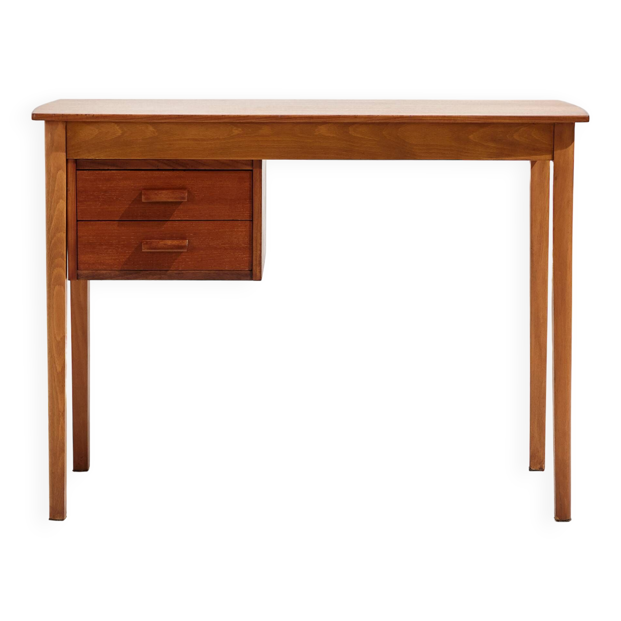Restored teak and beech desk