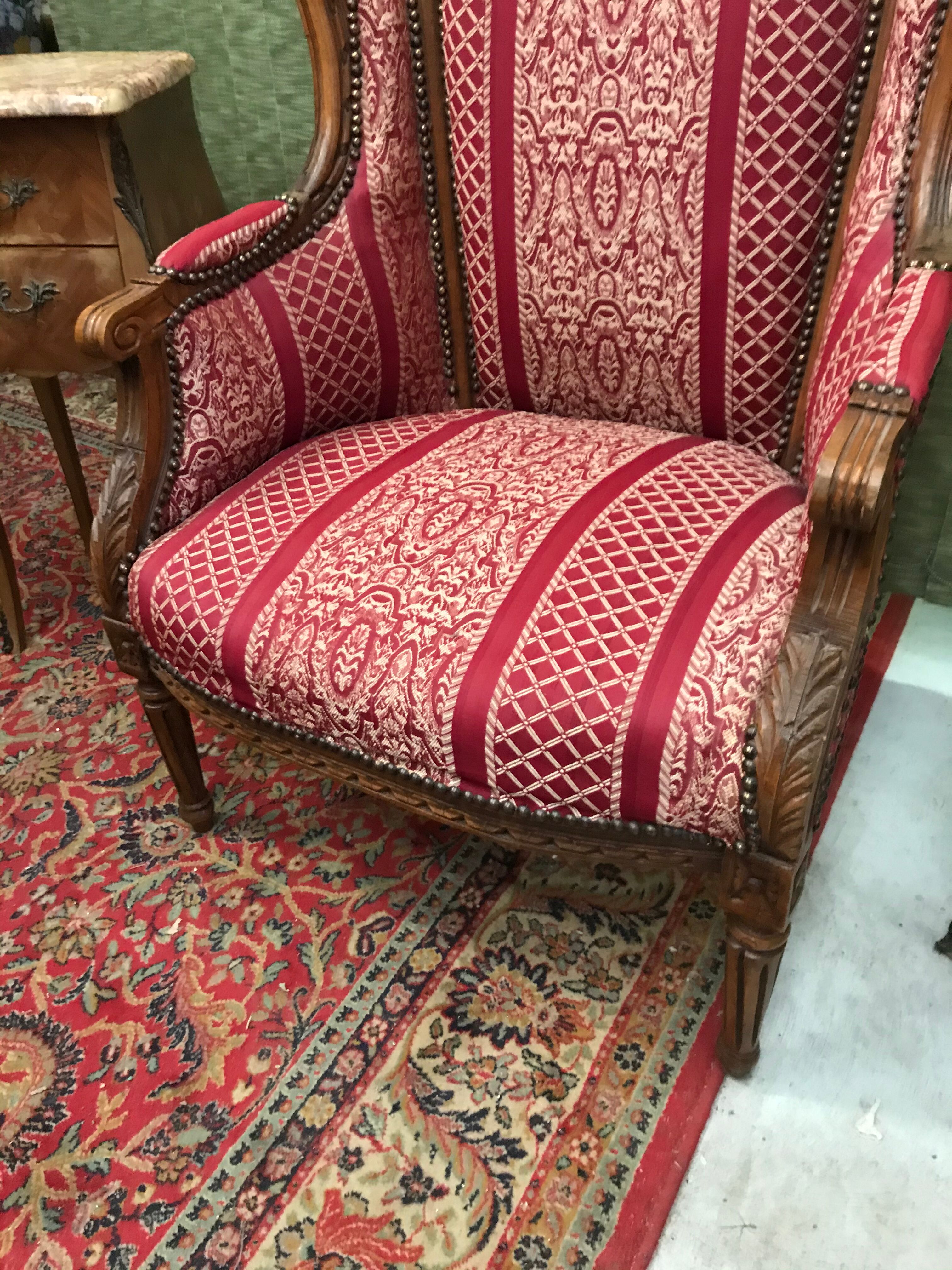 Louis XVI-style leather watch