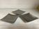 Three silver-plated metal trinket trays/candle holders