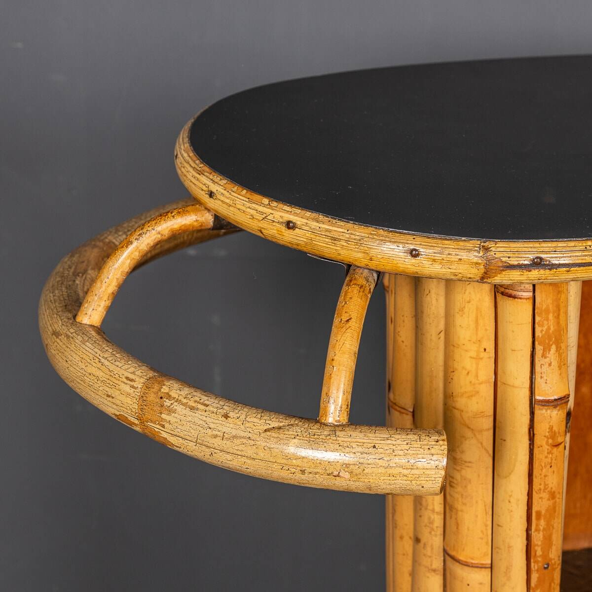 20thc italian standing bamboo tiki bar c.1960