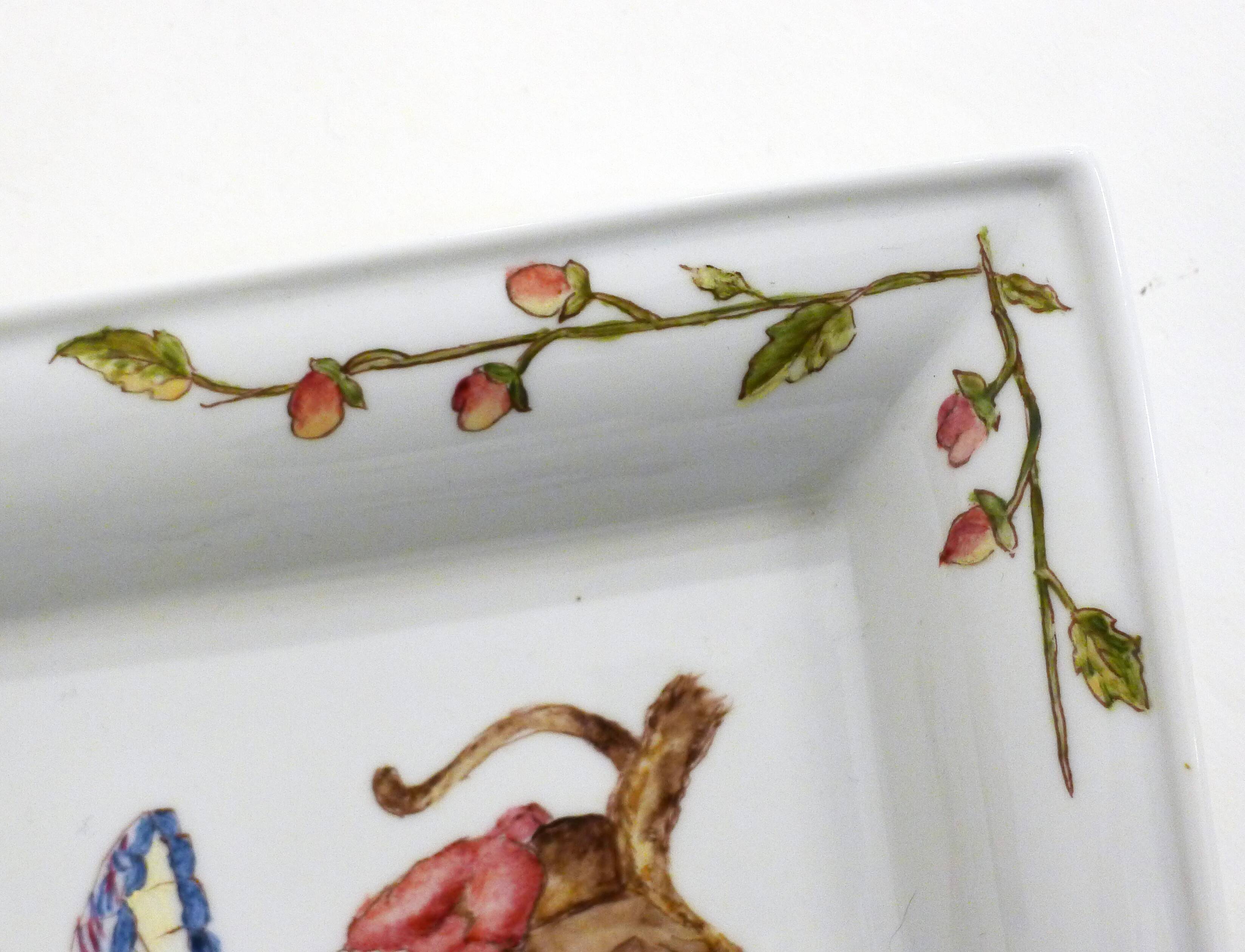 Porcelain monkey ashtray