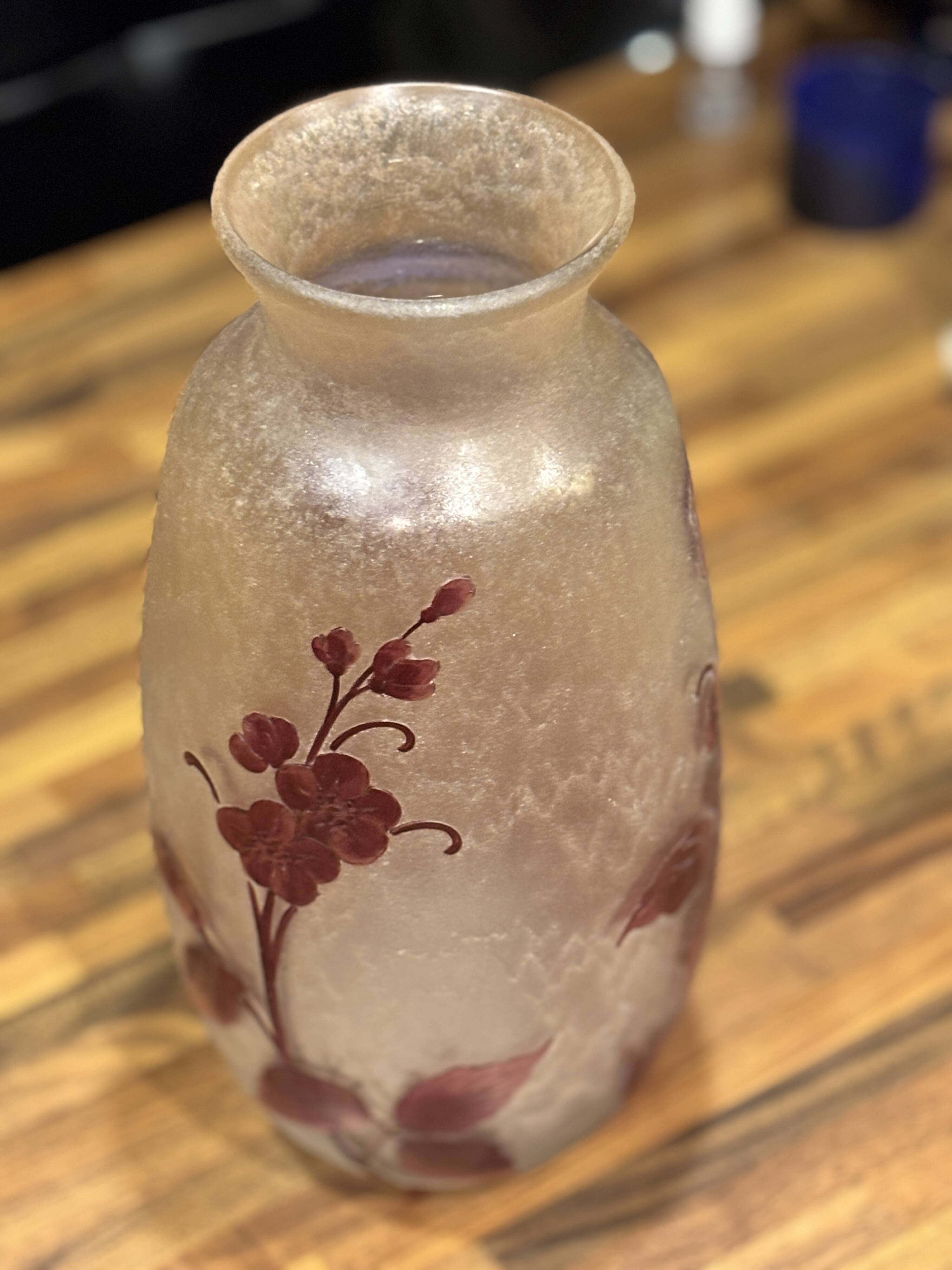 Collectible vase signed legras (1839/1916)