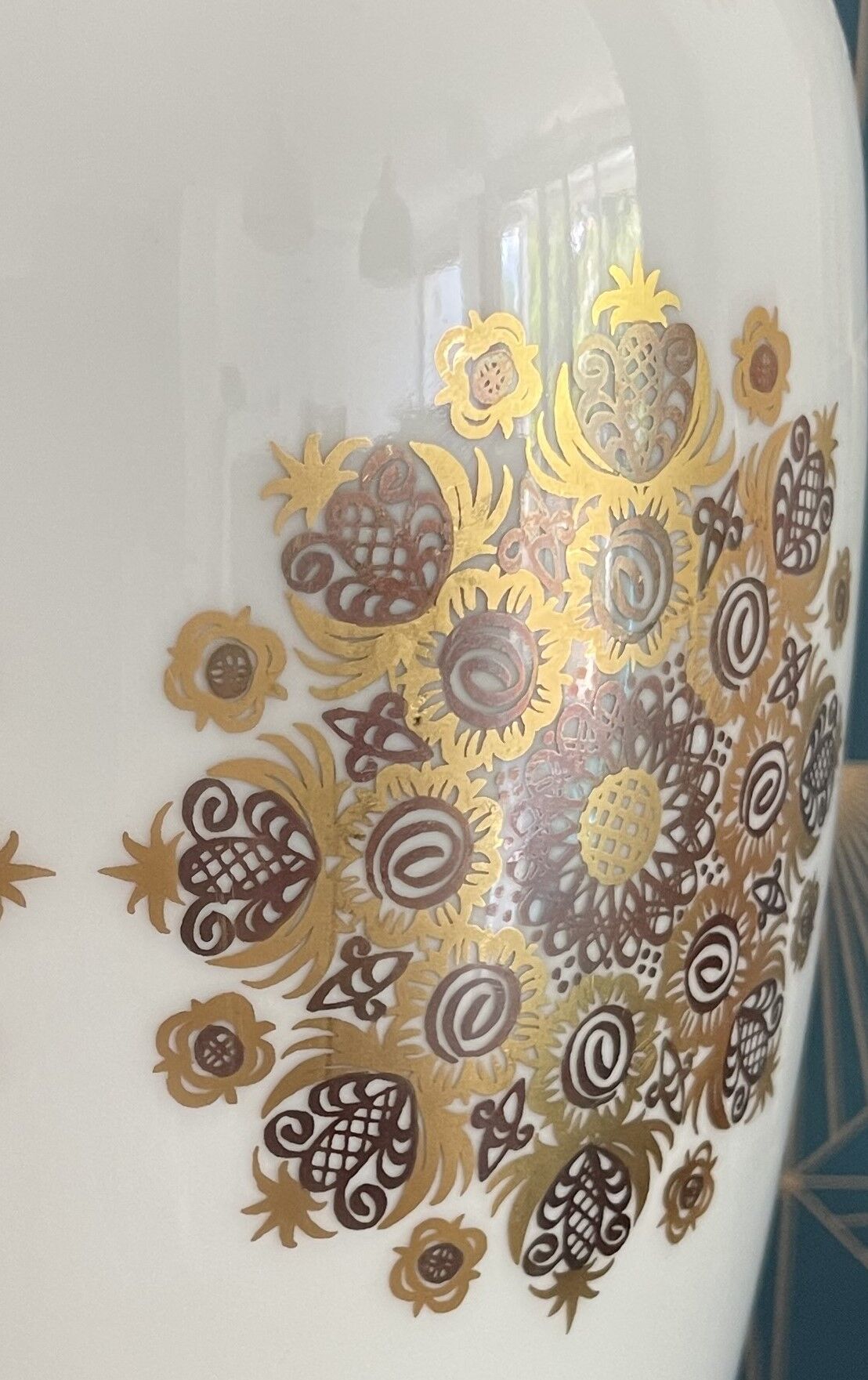 Bavarian porcelain vase H&C Heinrich Selb, Art Nouveau style