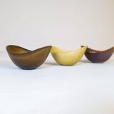 Set of 3 modern mid-century ceramic bowls by Gunnar Nylund Rörstrand, Sweden.