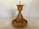 Carved wooden candlestick