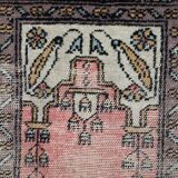 Tapis de Prière Vintage Bukhara en Laine, Années 1950, Pièce Authentique