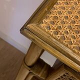 Console rotin vintage