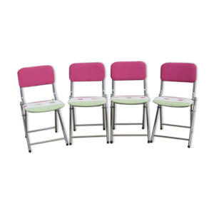 4 chaises vintage pliables Eyrel