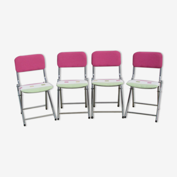 4 vintage foldable chairs Eyrel, from the 60s