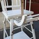 Baby chair high chair made of vintage wood