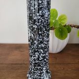 Black and white terrazzo porcelain vase
