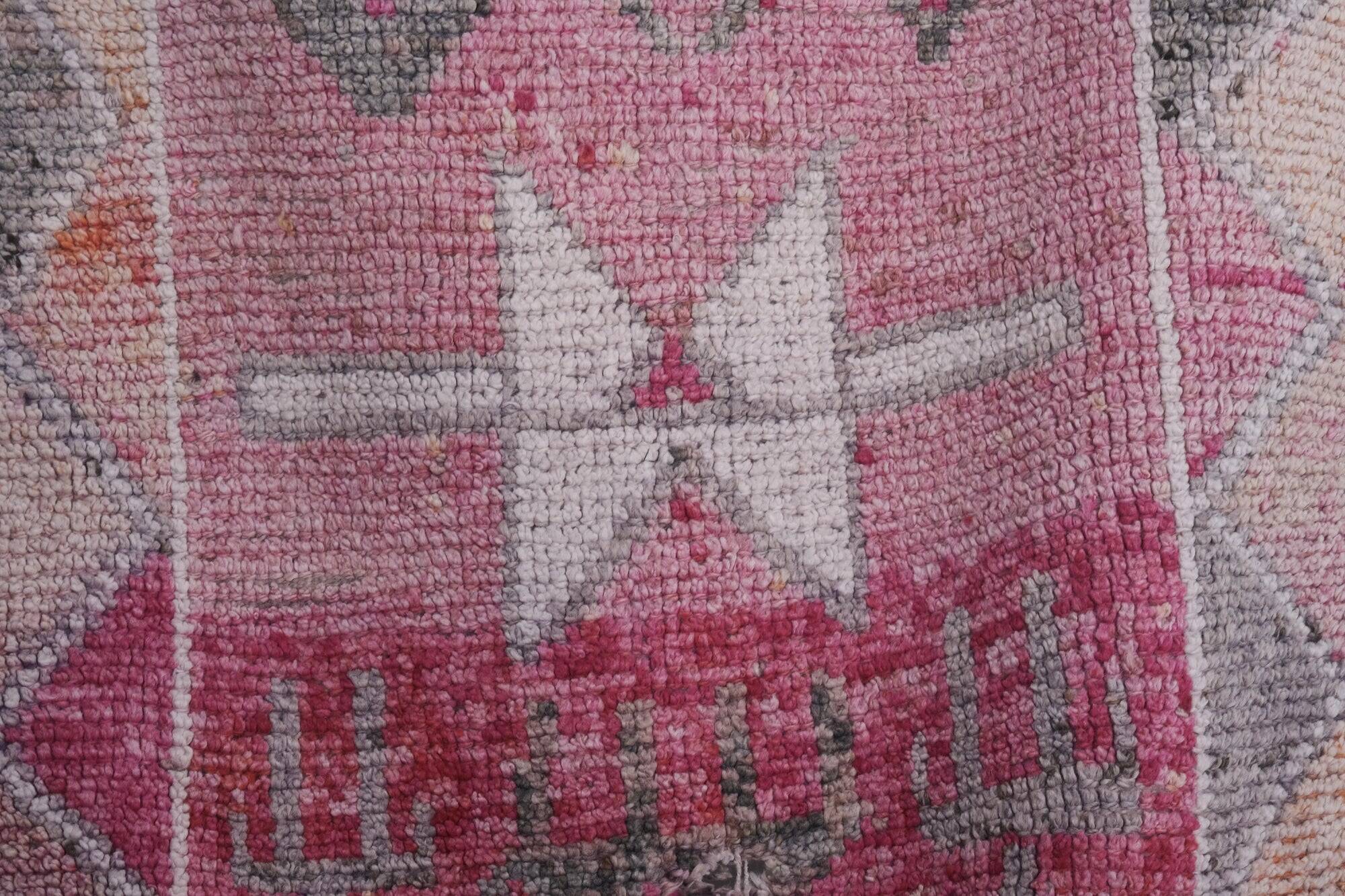 Vintage Turkish hallway rug 82x311 cm