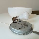 Vintage opaline dome ceiling light from the 60s