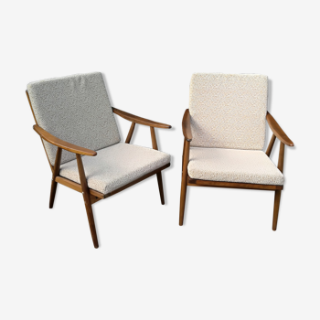 Thonet Boomerang chairs pair, 60s