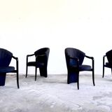 Set of 4 chairs Pietro Constantini 1980s
