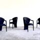 Set of 4 chairs Pietro Constantini 1980s