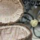 Bressan basket in old wicker, with handles and closure