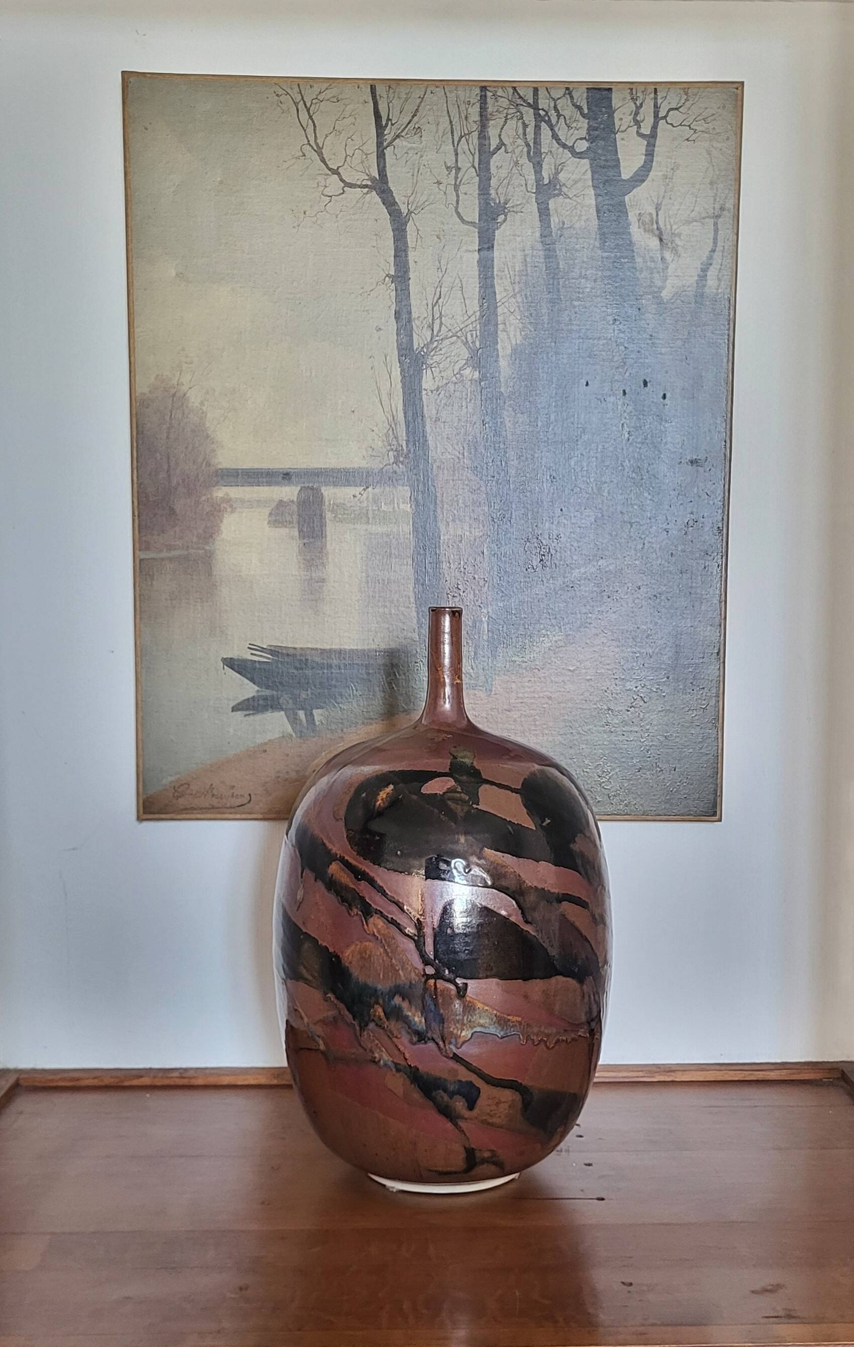 Francisco Pereira stoneware vase (1948-2023) / Puisaye