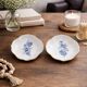 Pair of Meissen Porcelain Bowls — Blue and Gold Floral Decoration