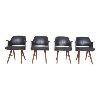 Set of four Cees Braakman for Pastoe model FT30 dining chairs, The Netherlands 1954