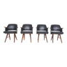 Set of four Cees Braakman for Pastoe model FT30 dining chairs, The Netherlands 1954