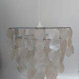 Mother-of-pearl pendant lamp 1970 vintage