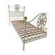 Ivory metal bed
