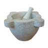 XL mortar in white marble, porcelain pestle
