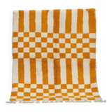 AZILAL orange wool rug 300cmx200cm