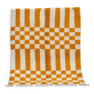 Tapis AZILAL orange en lain 300cmx200cm