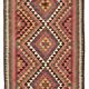 Turkish Handwoven Vintage Herki Kilim 84 cm x 368 cm