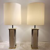 Pair of Gaetano Sciolari lamps circa 1970